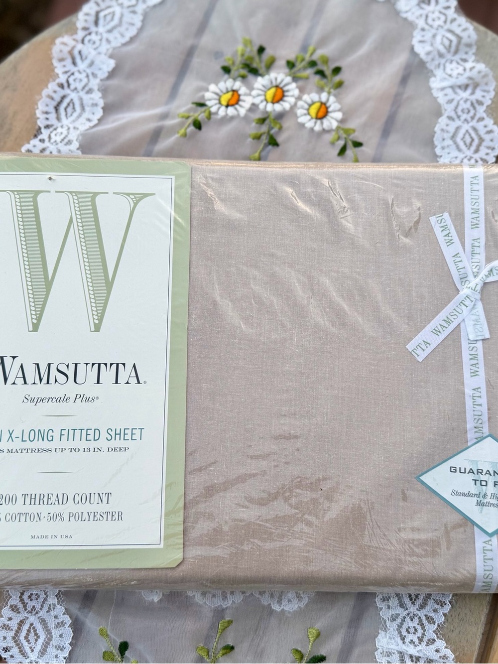 Wamsutta Supercale Plus Fitted Sheet - Light Taupe